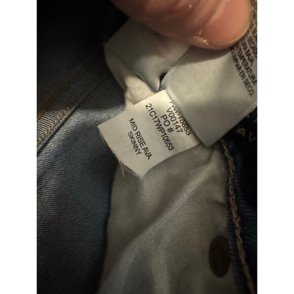 Lucky Brand Ava Mid-Rise Skinny Jeans Size 28/6 - Picture 12 of 14